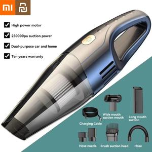 Xiaomi Youpin 자동차 진공 청소기 120W 고출력 미니 핸드 헬드 무선 진공 청소기 강력한 흡입 자동차 홈을위한 이중 사용 New