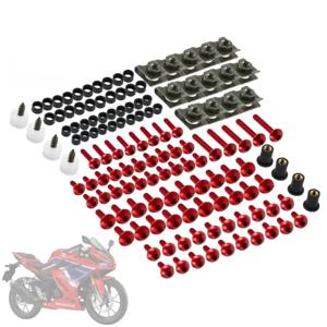 혼다 CBR600RR CBR1000RR 용 패스너 클립 나사, CNC 페어링 볼트 키트, CBR 600 F2 F3 F4 CBR 600 RR 1000 RR 900 929RR 650R, 177 개