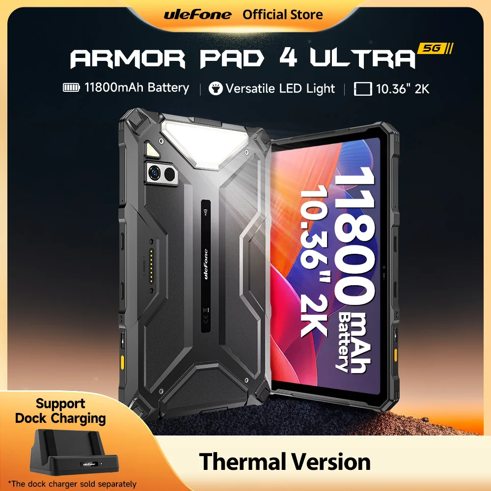 Ulefone Armor Pad 4 Ultra 5G  (T )견고한 태블릿 11800mAh 10.36