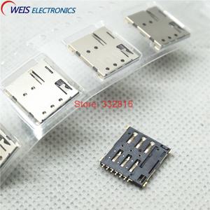 푸시 푸시 타입 미니 심 소켓 나노 커넥터, 나노 SIM 카드홀더, 7 핀, 10 개