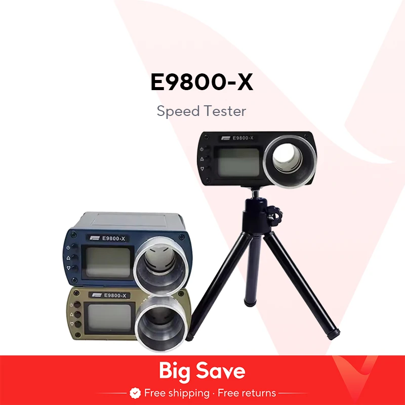 E9800-X 총알 발사 속도 크로노그래프, LCD 크로노스코프, 촬영 측정 장비, 속도 테스터