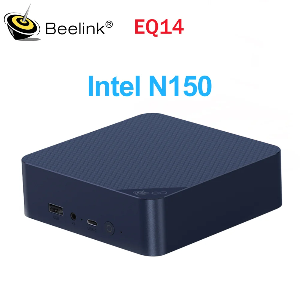 Beelink EQ14 인텔 Lake-N150 맥스 터보 3.6GHz 미니 PC, 16GB DDR4 3200MHz 데스크탑 오피스 컴퓨터, VS 미니 S12 프로 N100 T8 프로, 신제품