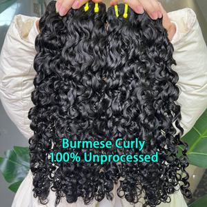 SWANEE 바디 곱슬 웨이브 번들, 베트남 100% 미가공 인모 익스텐션, 곱슬 번들, 10-30 인치, 12A