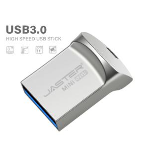 슈퍼 미니 USB 3.0 플래시 드라이브, 크리에이티브 비즈니스 선물 펜 드라이브, 블랙 메모리 스틱, 무료 키 체인, 펜 드라이브 실버 U, 64GB, 32GB