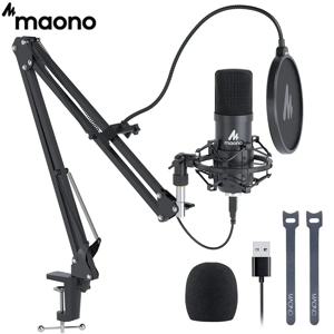 MAONO USB 마이크 키트 전문 팟캐스트 콘덴서 마이크 192KHZ/24BIT PC 가라오케 Youtube 스튜디오 녹음 Microfone A04