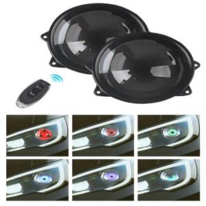인기 있는 자동차 LED 악마 눈 헤드라이트 1.5W 수정 렌즈 동적 악마 눈 눈 조명 12-36V