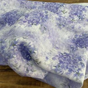 자연 라미 디지털 인쇄 패브릭 리넨 순수 드레스 중국어 얇은 여름 DIY 조직 봉제 디자이너 게임 사과 옷