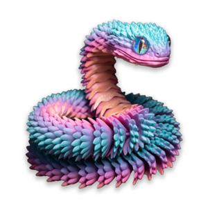 2025 새로운 3D 인쇄 뱀 현실적인 뱀 동상 움직일 수있는 공동 Fidget 장난감 시뮬레이션 뱀 년 책상 장식 동물 모델 선물