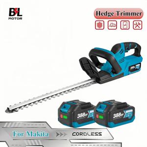 2000W 브러시 전기 헤지 트리머 15000 RPM 잔디 깎는 기계 정원 조경 헤지 정리기 트리머 도구 Makita 18V 배터리