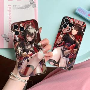 블루 아카이브 코사카 와카모 아이폰 16 15 14 13 12 11 X XR XS Pro Max Plus 미니 투명 컬러 프린팅 폰 케이스