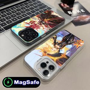 겐신 임팩트 마후이카 아이폰 16 15 14 13 12 11 X XR XS 8 7 Pro Max Plus MagSafe 컬러 프린팅 고급 예쁜 폰 케이스