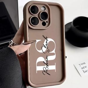 샤오미 포코 X6 X5 Pro 5G M6 Pro 4G C65 C31 C55 M3 M2 M5S용 맞춤형 이름 부착 소프트 폰 케이스 (충격 방지 백 커버)