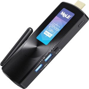 MeLE 팬리스 미니 PC 스틱 PCG02,N100 8GB LPDDR4x 256GB,미니 데스크탑 컴퓨터 스틱,4K HDMI 지원,PXE 잠금 해제 BIOS,마이크로 PC