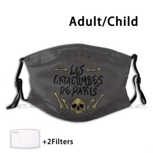 Les Catacombes De Paris 마스크 Diy 워셔블 필터 Pm2.5 입 유행 Les Catacombes De Paris Catacombs Death Dead Skull