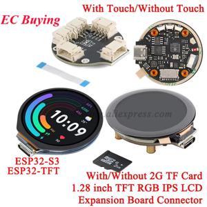 ESP32-TFT ESP32-S3 1.28 인치 라운드 IPS 65K 컬러 TFT 터치 디스플레이 LCD 화면 모듈 1.28 