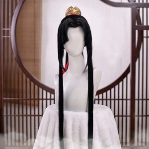 애니메이션 MoDaoZuShi MDZS 코스프레 Jin Ling 악마 재배의 그랜드 마스터 코스프레 가발 할로윈을위한 중국 팬 소품