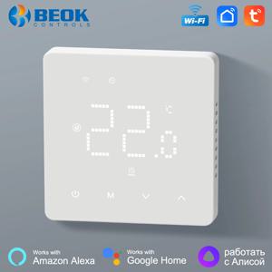 Beok 투야 와이파이 룸 온도조절기 바닥 난방 시스템, 가스 보일러 전기 난방용 온도 조절기, 알렉사 구글 홈