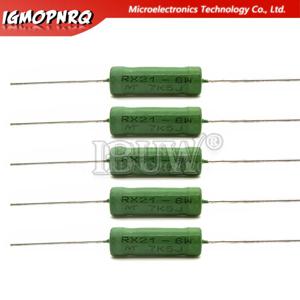 5PCS RX21 6W 10W 권선 저항 5% 1R 10R 100R 1K 10K 12K 15K 18R 20R 22R 24R 27R 30R 33R 36R 0.01R 0.05R 0.1R 0.12R