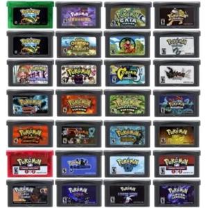 GBA 게임 카트리지 32 비트 비디오 게임 콘솔 카드 포켓몬 시리즈 FireRed Rocket Unbound Radical Red Sienna Sweet for GBA