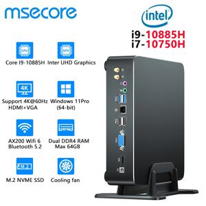 MSECORE 인텔 i9-11900H 8 코어 미니 PC, 윈도우 11 게임용 데스크탑 컴퓨터, 휴대용 PC 사무실 컴퓨터, DDR4 NVME 4K WIFI6 BT5.2