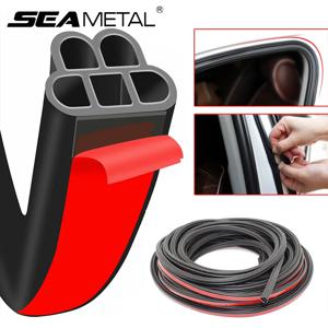 SEAMETAL 더블 레이어 자동차 도어 씰 스트립 고무 자체 접착 씰링 스트립 소음 방지 자동차 도어 후드 트렁크 방수
