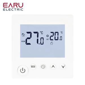 AC90V-240V 3A 16A 물 전기 바닥 난방 TRV 하우스 룸 온도 조절기 온도 컨트롤러 디지털 LCD 디스플레이 벽걸이 형