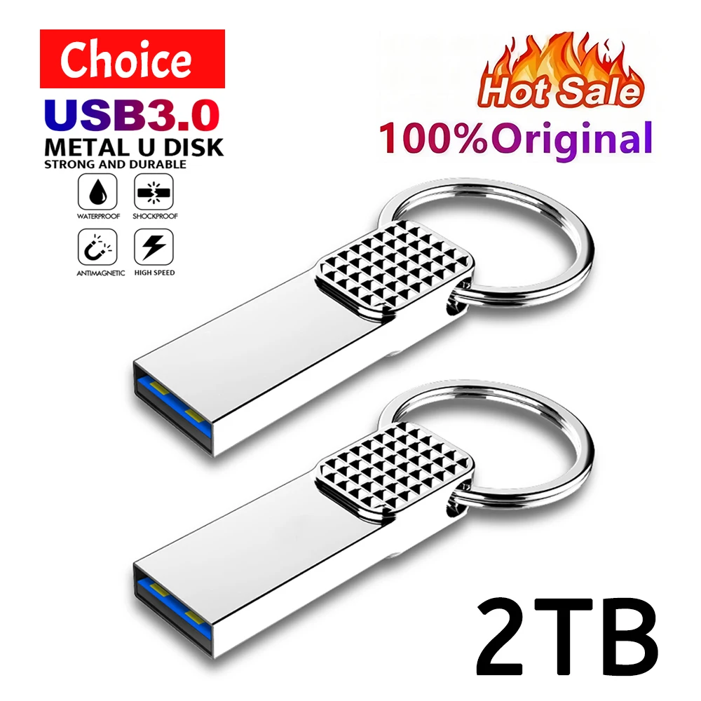 금속 USB 3.0 Memoria USB 펜 드라이브 2TB Pendrive USB 플래시 드라이브 1TB 고속 Cle USB 플래시 메모리 키 USB 드라이브 무료 배송