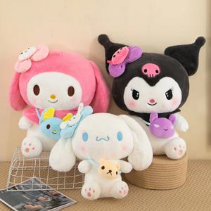 Sanrio Kuromi 봉제 인형 40/50cm kawaii My Melody Cinnamoroll 부드러운 인형 동물 애니메이션 그림 베개 만화 장식 어린이 장난감