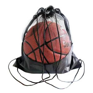 휴대용 Drawstring 농구 배낭 메쉬 가방 축구 축구 배구 공 보관 가방 야외 스포츠 여행 체육관 요가