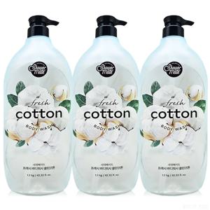 샤워메이트 바디워시 클린코튼 1200ml x 3개