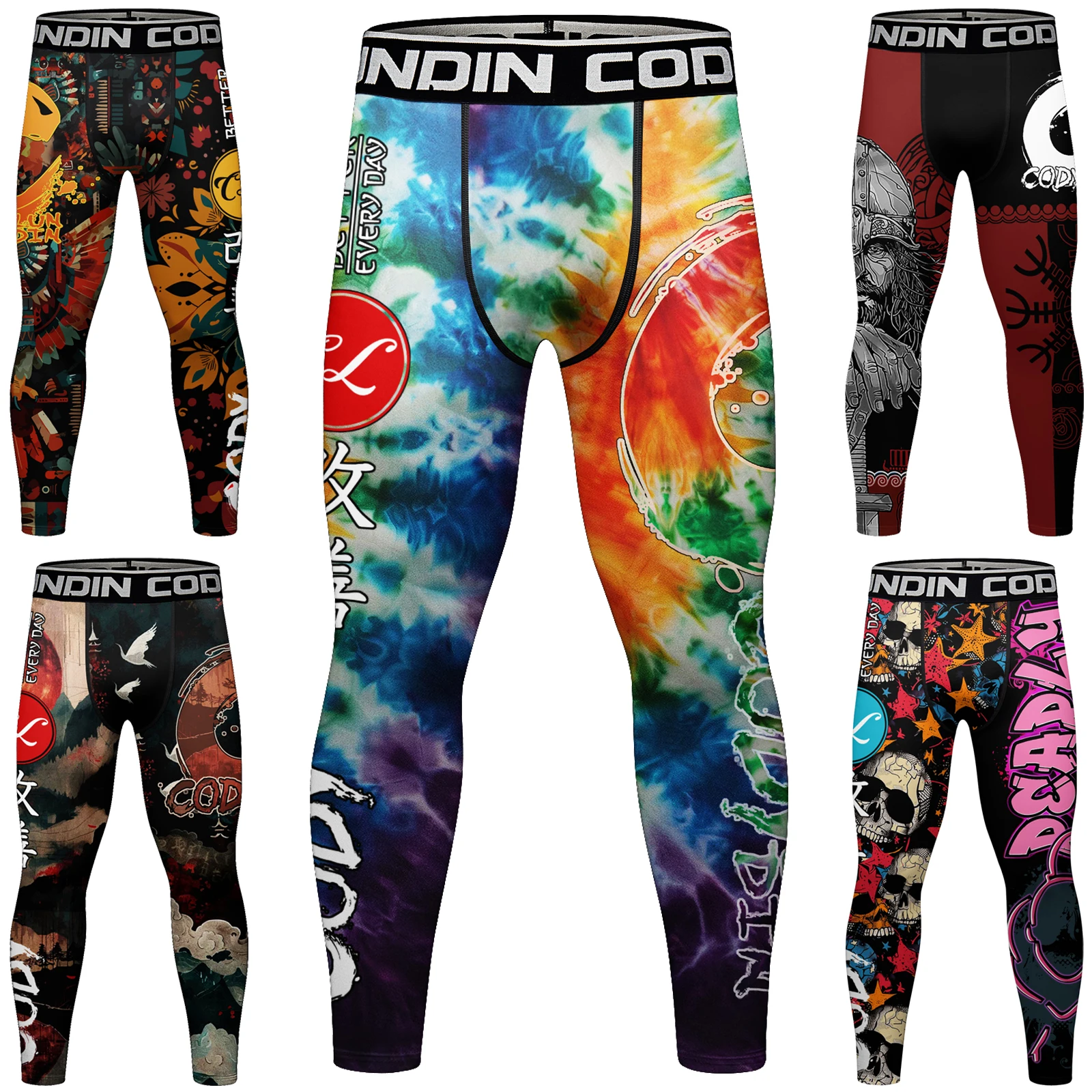 광저우 공장 가격 압축 스타킹 운동 바지 남성 탄성 밴드 바지 러쉬 가드 레깅스 mens mma grappling bjj spats