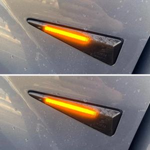Renault Megane MK2 CC Espace MK4 Scenic MK2 Wind Avantime Thalia 2 용 2 조각 Led 다이나믹 사이드 마커 방향 지시등