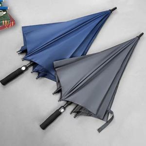 원 클릭 자동 오픈 대형 캐노피 골프 우산, 긴 손잡이, UV 광선, 바람 보호 우산, 120cm