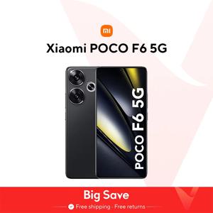 POCO F6 스마트폰 글로벌 버전, 월드 프리미어, 스냅드래곤®8s 3 세대 NFC 120Hz 플로우 AMOLED 90W 터보 충전 5000mAh 배터리
