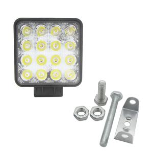 LED 스폿 빔 사각 작업등, 램프 트랙터, SUV 트럭, 4WD, 12V, 24V, 48W, 6000k