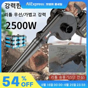 다기능 고출력 리튬 송풍기 충전식 소형 차량용 먼지 제거기 공업용 리튬이온 에어 블로우 리튬 무선/가볍고 강력/강력한 파워/2500W