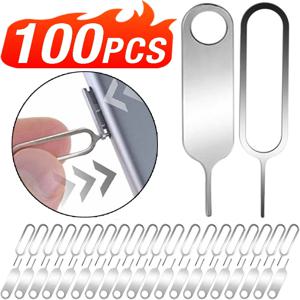 범용 SIM 카드 트레이 배출 핀 이젝터 오프닝 도구, 아이폰, 아이패드, HTC, 삼성, 샤오미, 화웨이, SIM 카드 오프너 리무버 바늘