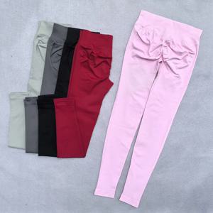 레깅스 여성 Scrunch Seamless Yoga Leggings 체육관 스포츠 바지 로우 리브 밴드 하이 스트레치 피트니스 복장 운동 스타킹