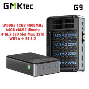 GMKtec G9 4 베이 미니 PC Intel N150 Windows 11 Pro LPDDR5 M.2 2280 SSD WIFI6 BT5.2 트리플 스크린 데스크탑 게임용 컴퓨터
