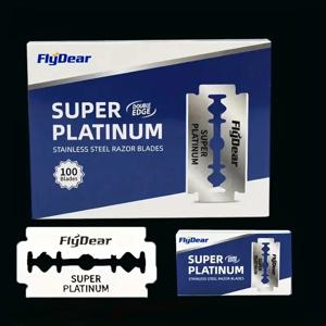 30-90pcs 더블 에지 면도날 면도기 용 남성용 안전 면도날 스테인레스 스틸 샤프 수동 수염 트리머 Barbe 도구