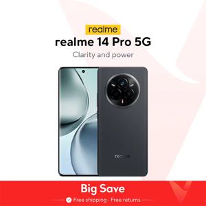 Realme 14 Pro 5G 스마트폰 치수 7300 칩셋, 6000mAh 배터리, 50MP 소니 OIS 카메라, 120Hz 곡선 디스플레이, 월드 프리미어