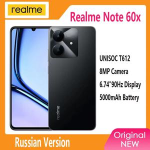 Realme 노트 60x 스마트폰 러시아어 버전, 6.74 인치, 90Hz 디스플레이, 5000mAh 배터리, IP54 강력한 옥타코어 칩셋, 3GB + 64GB, 신제품