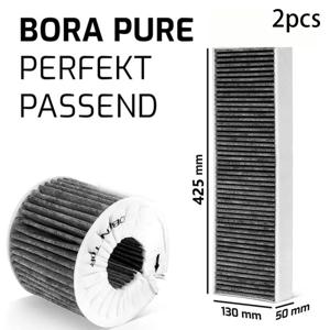 BORA 기본 BAKFS 및 BORA 순수 시스템용 고품질 활성탄 필터 HEPA 필터 교체 2팩