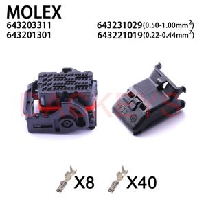 1세트 64320-3311 64320-3318 64320-3319 64320-3315 643201301   Molex 48 핀 ECU 자동차 커넥터 CMC 콘센트 와이어 하네스