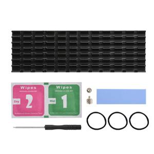M.2 SSD 방열판 열 3/6MM 두께 슬롯 형 알루미늄 방열판 M.2 NGFF 2280 솔리드 스테이트 드라이브 PC 용 M2 SSD 냉각 키트