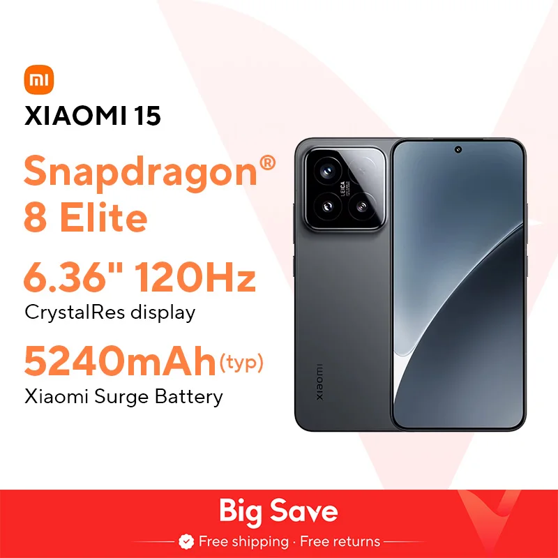글로벌 버전 샤오미 15 스마트폰, AMOLED 디스플레이, 120Hz 스냅드래곤, 256GB, 512GB, 6.36 인치®8 엘리트 라이카 카메라, 90W 하이퍼차지