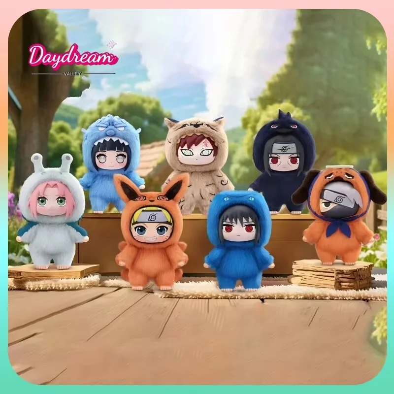 원래 Eaki 나루토 블라인드 박스 Shippuden 야수 파티 시리즈 봉제 인형 남성과 여성을위한 귀여운 손으로 만든 맞춤 선물 장식품