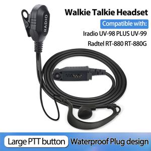 워키 토키 이어폰 헤드셋 PTT 마이크 헤드폰 Iradio UV-98 PLUS UV-99 R-6000 Radtel RT-880 RT-880G RT-6D Ham Radio