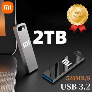 Xiaomi 2TB USB 3.2 플래시 드라이브 고속 금속 U 디스크 TypeC 메모리 스틱 방수 SSD 스토리지 PC 전화 데이터 전송 휴대용