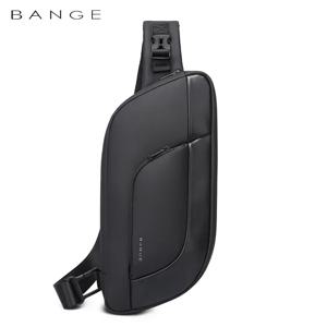 BANGE 남자 가슴 가방 디자인 한국어 다기능 방수 얼룩 방지 대용량 여행 휴대용 크로스 바디 가방 슬링 가방